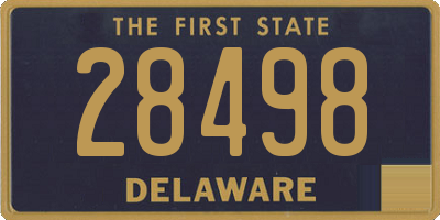 DE license plate 28498
