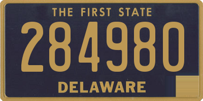 DE license plate 284980