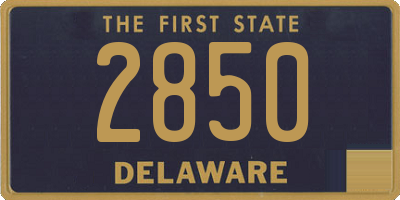 DE license plate 2850