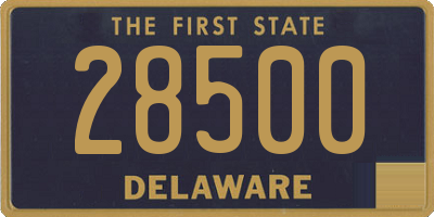 DE license plate 28500