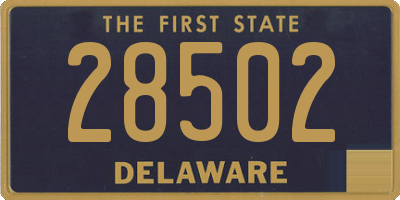 DE license plate 28502