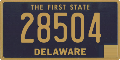 DE license plate 28504