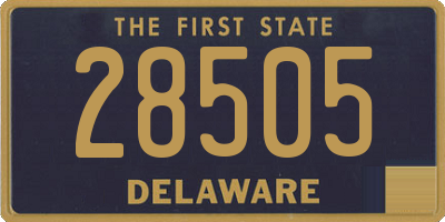 DE license plate 28505