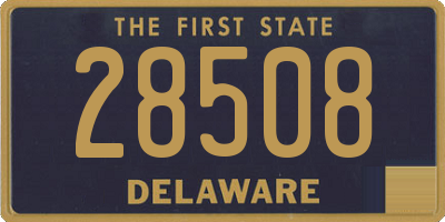 DE license plate 28508