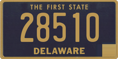 DE license plate 28510