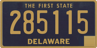 DE license plate 285115