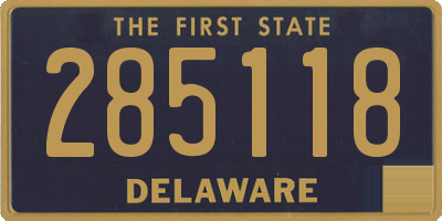 DE license plate 285118