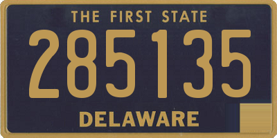 DE license plate 285135