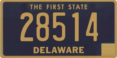 DE license plate 28514