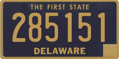 DE license plate 285151