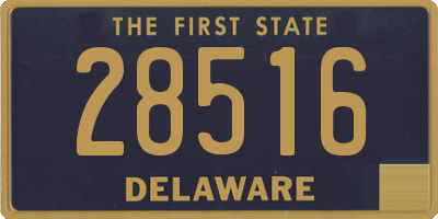 DE license plate 28516