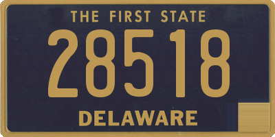 DE license plate 28518
