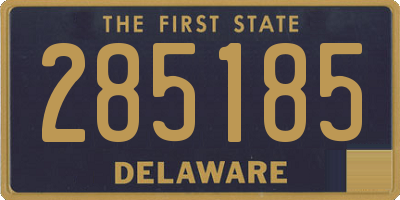 DE license plate 285185
