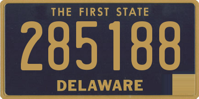 DE license plate 285188