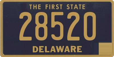 DE license plate 28520