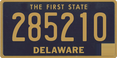 DE license plate 285210