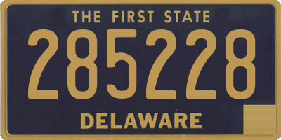 DE license plate 285228