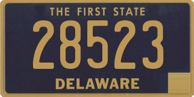 DE license plate 28523