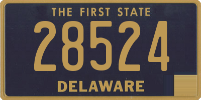 DE license plate 28524