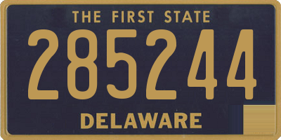 DE license plate 285244