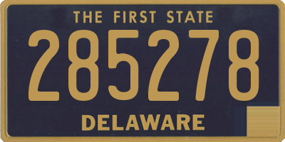 DE license plate 285278