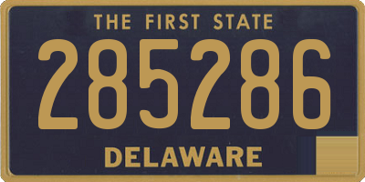 DE license plate 285286