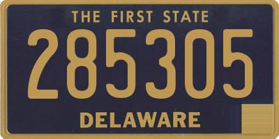 DE license plate 285305