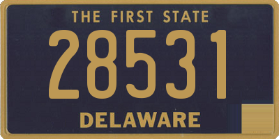 DE license plate 28531