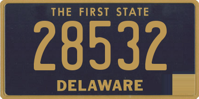 DE license plate 28532