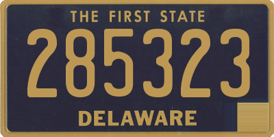 DE license plate 285323