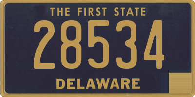 DE license plate 28534
