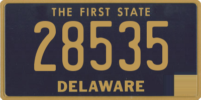 DE license plate 28535