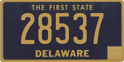 DE license plate 28537
