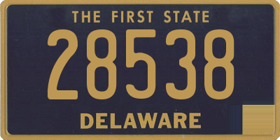 DE license plate 28538