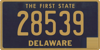 DE license plate 28539