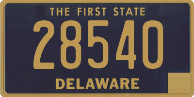 DE license plate 28540