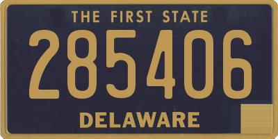 DE license plate 285406
