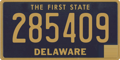 DE license plate 285409