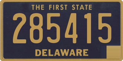 DE license plate 285415