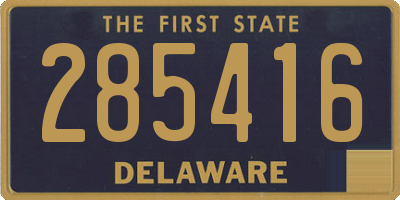 DE license plate 285416