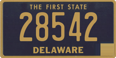 DE license plate 28542