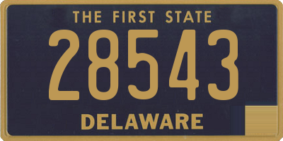 DE license plate 28543