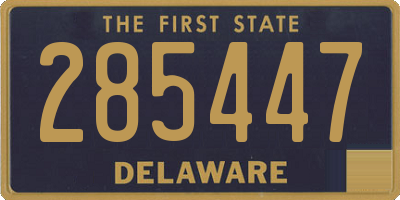 DE license plate 285447