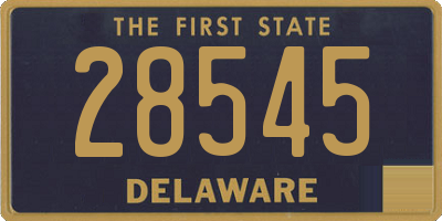 DE license plate 28545