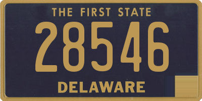 DE license plate 28546