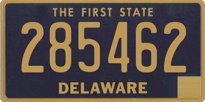 DE license plate 285462