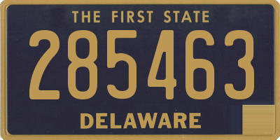 DE license plate 285463