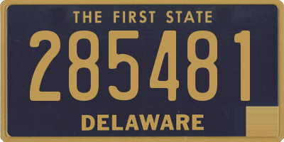 DE license plate 285481