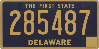 DE license plate 285487
