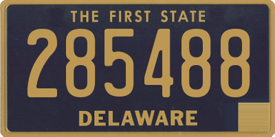 DE license plate 285488